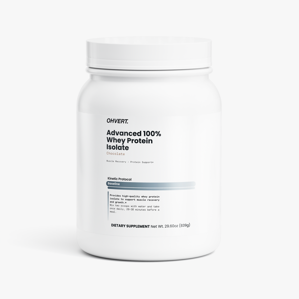 OHVERT Whey Protein Isolate Baseline